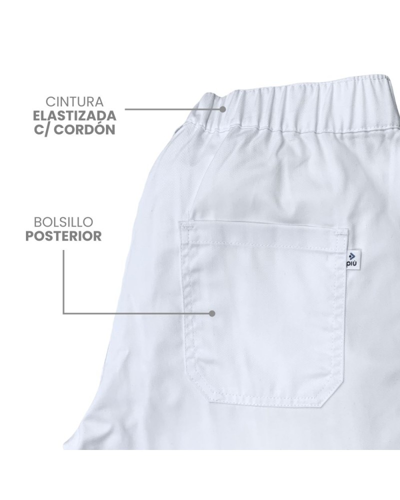 Pantalon nautico blanco