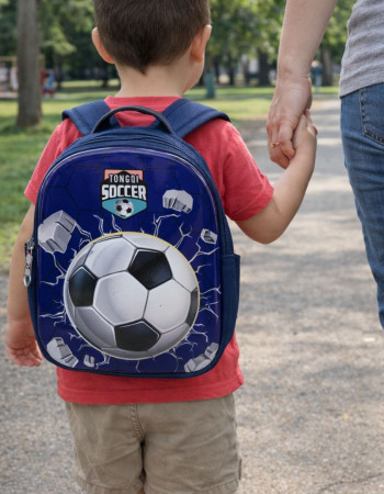 Mochila Infantil pelota, auto, astronauta, dino