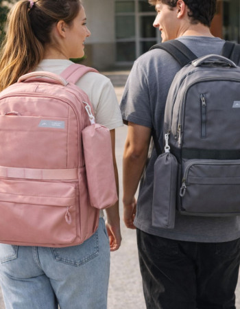 Mochila 26 lisa con cartuchera