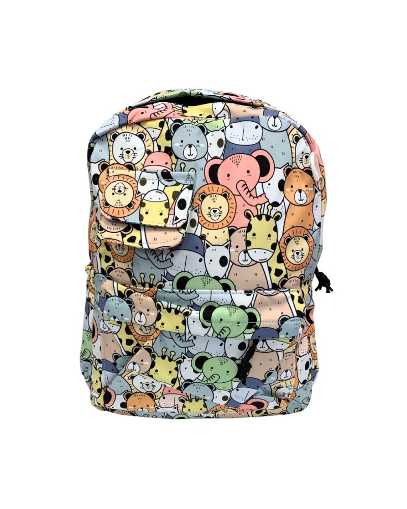 Mochila con estampa de animales