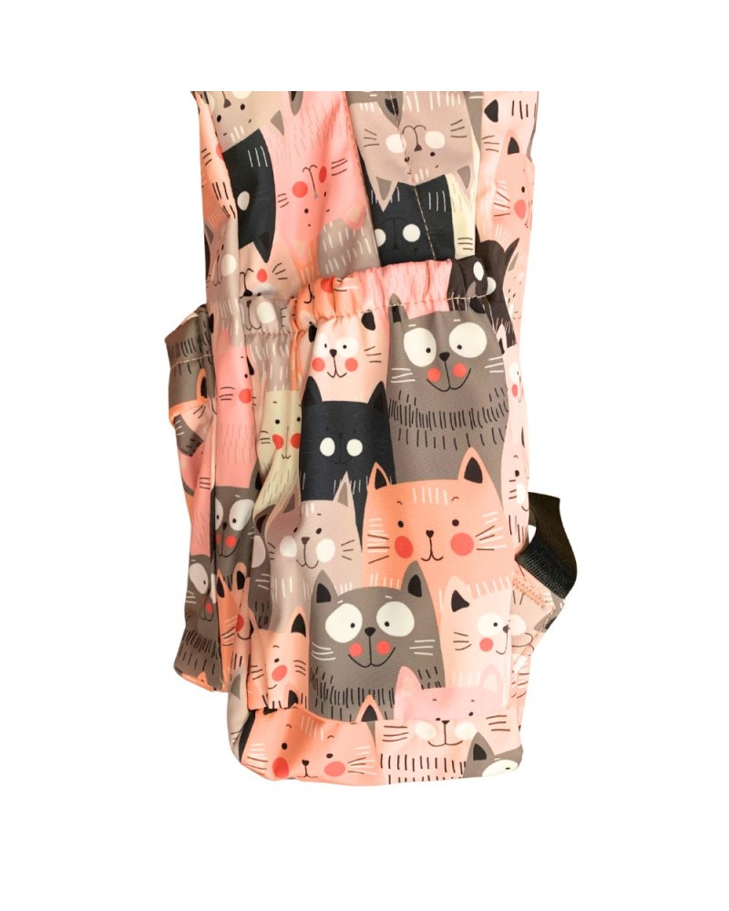 Mochila gatos rosas