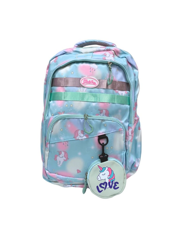 Mochila unicornios con monedero