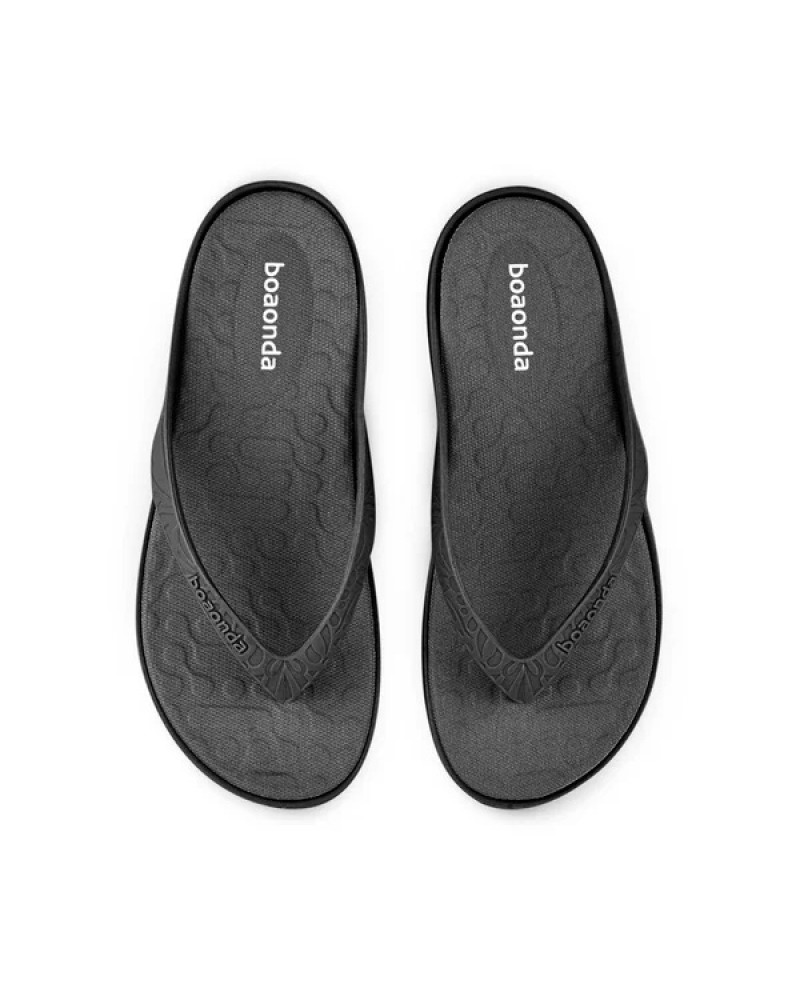 Chinela Lilly Dama Negro Boaonda