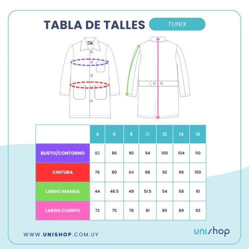 Túnica unisex Tunix
