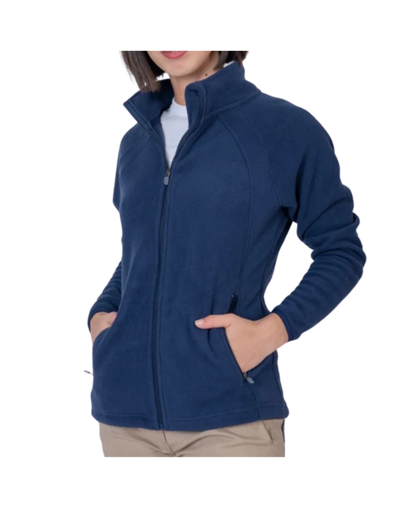 Campera polar dama SW azul