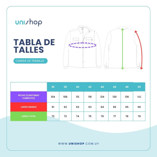 CAMISA DE TRABAJO  FORTE AZUL MARINO M/L