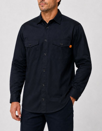 CAMISA DE TRABAJO  FORTE AZUL MARINO M/L